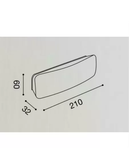 Gea luce GES150 Anthrazitfarbenes Aluminium-Stufenlicht 7 W LED